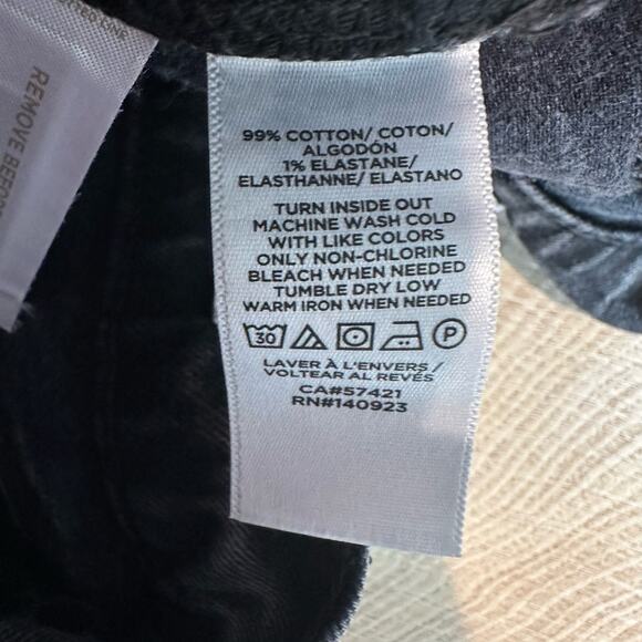 Loft Destructed The Straight Crop High Rise Jean Washed Black 32/14 - Picture 9 of 14